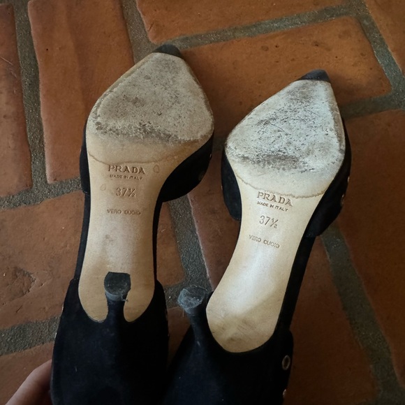 Vintage Prada Kitten heels with eyelets - Picture 3 of 4